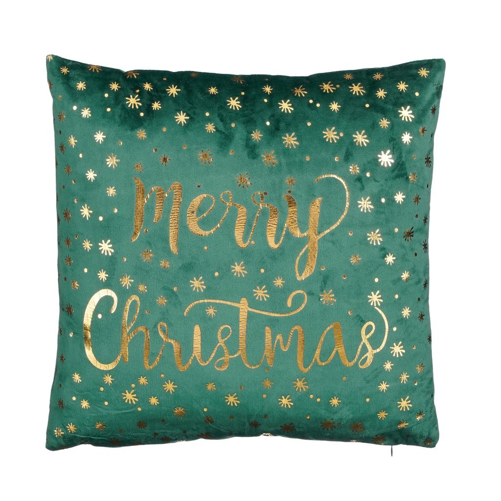 Autres marques coussin joyeux noël 40x40x10 cm vert