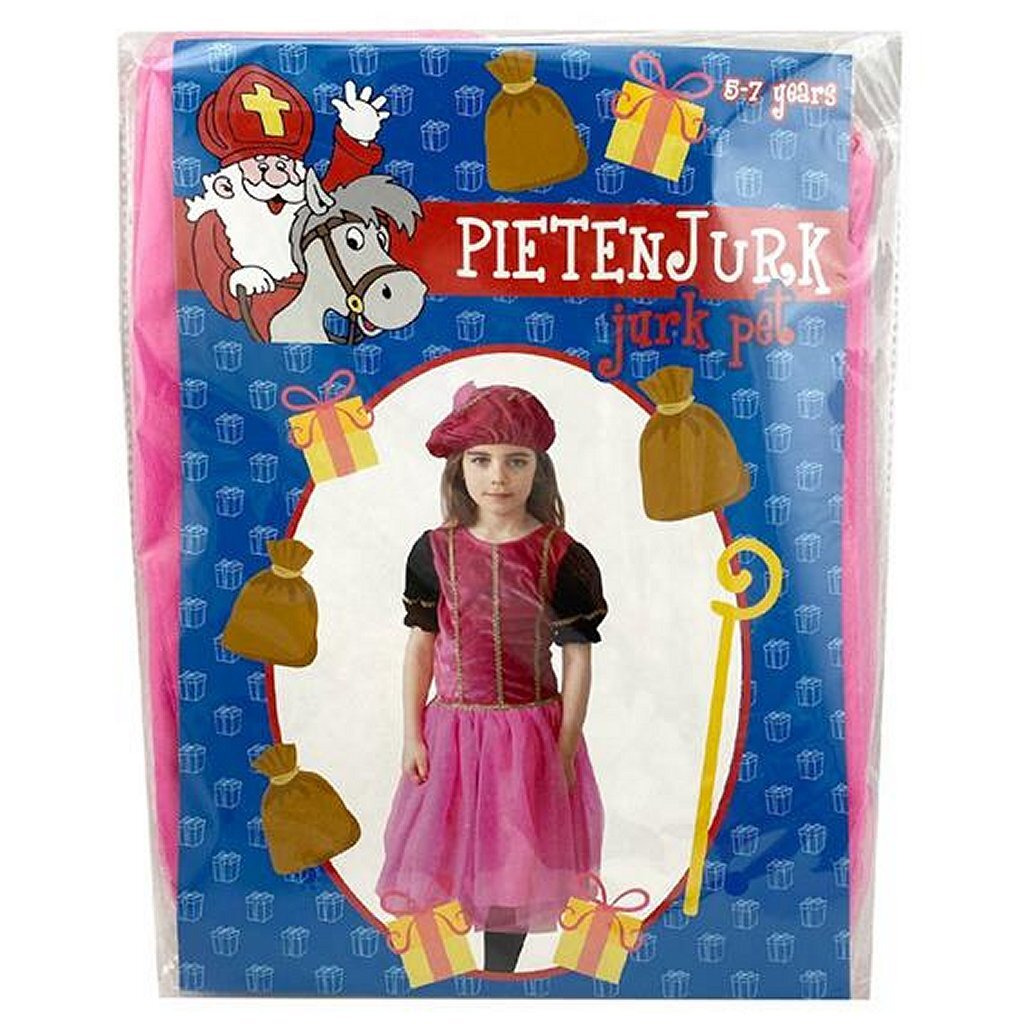 Ensemble de déguisement Sinterklaas Robe Pete Rose 5-7 ans