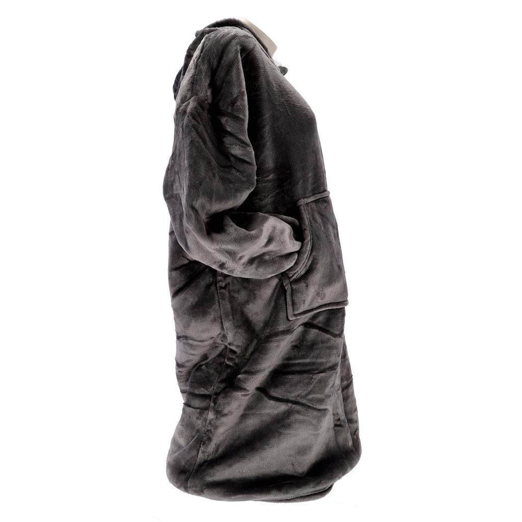 No brand sweat à capuche sherry 70 x 110 gris anthracite