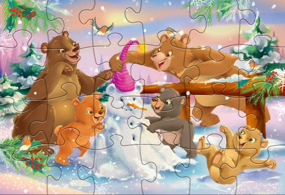 Puzzle Rebo 2x24 pièces - Noël