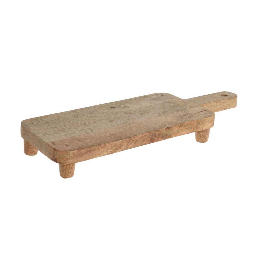 Planche à découper en bois de manguier avec pieds d'autres marques 40x15x5 cm