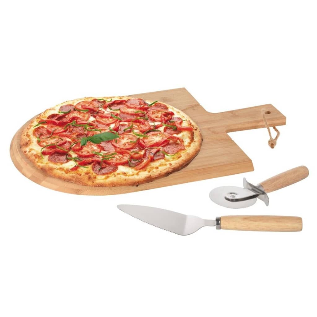 Excellent entretien Haurshware en 3 parties Pizzasnijs Set 43x30 cm BAMBOO