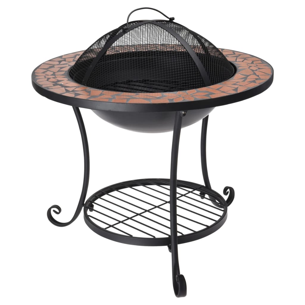 Progarden Fire Bowl avec de la mosaïque 58x44 cm