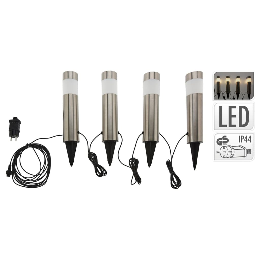 Progarden Progarden Garden Lampes 4 ST LED 6.3x37,5 cm