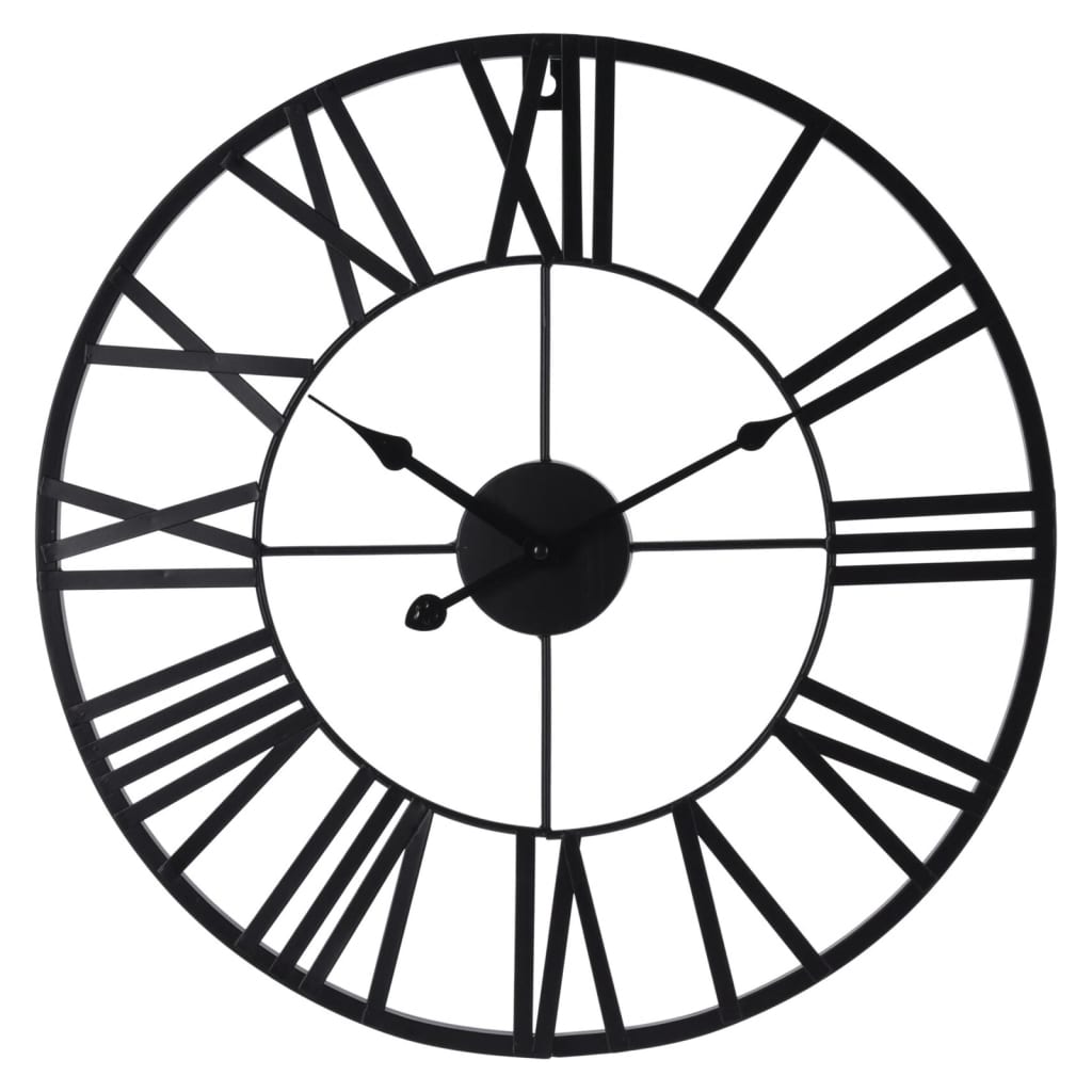 Horloge murale H s collection chiffres romains noir