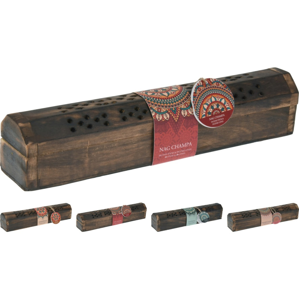 Coffret d'encens divers 41 pièces, 4 senteurs différentes