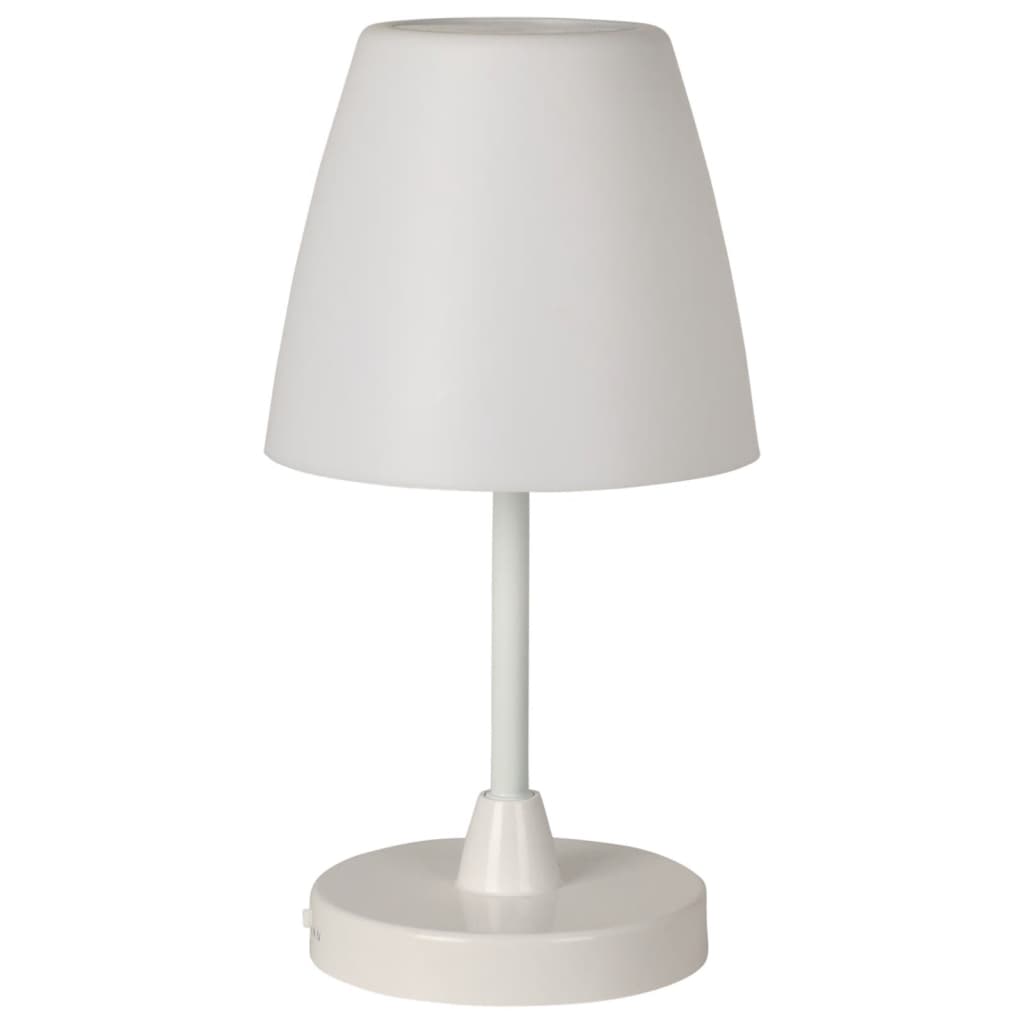 H s collection lampe de table LED rechargeable 13x30 cm blanc