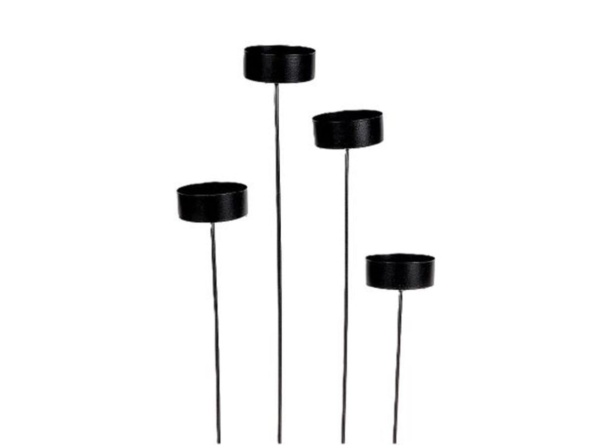 Bougeoir HBx natural living noir ø4,5cm
