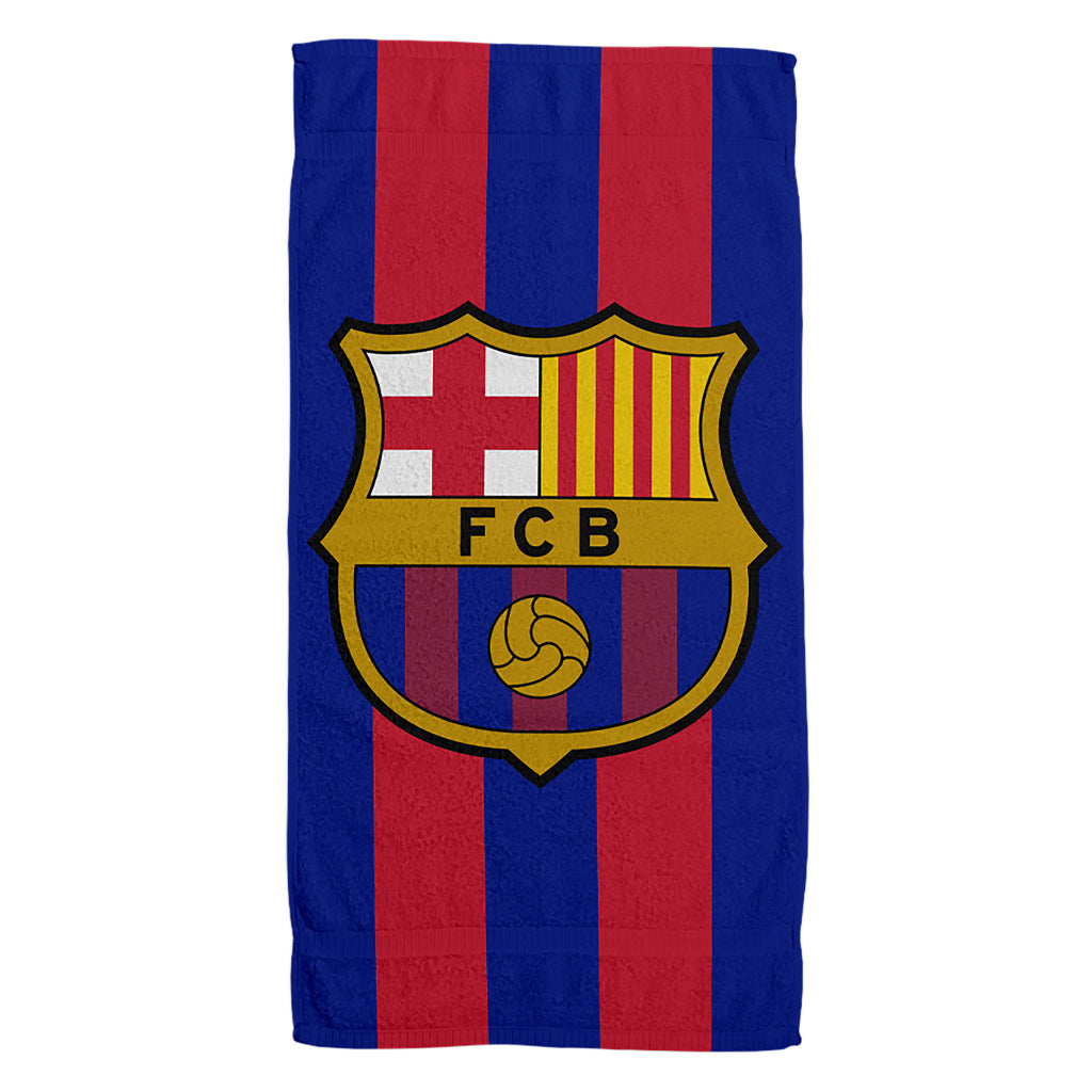 Autres marques Serviette de bain FC Barcelone 100x180 cm bleu rouge