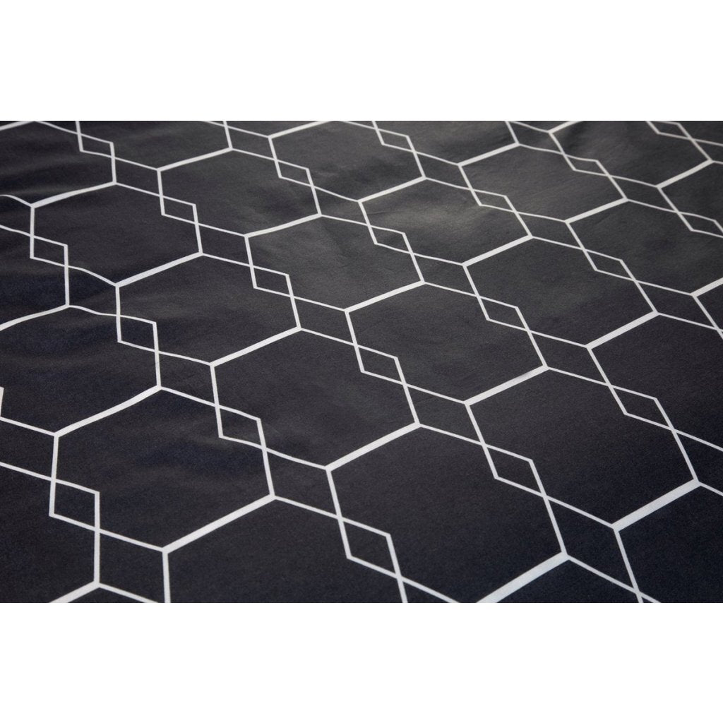Housse de couette simple coton Ten cate 140x200 220 cm graphique anthracite