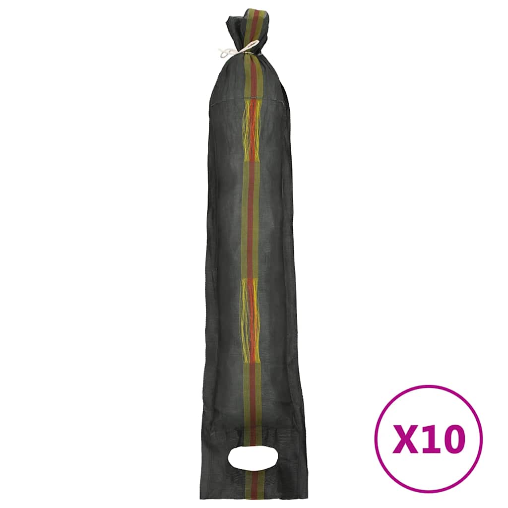 VidaXL sacs de sable 10 pcs 103x25 cm HDPE vert foncé