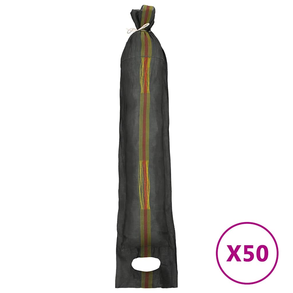 VidaXL sacs de sable 50 pcs 103x25 cm HDPE vert foncé