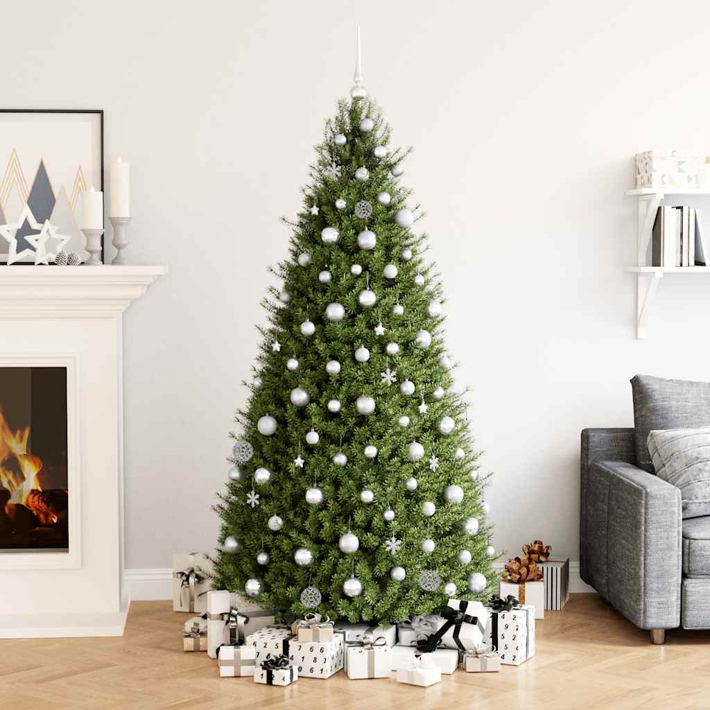 Vidaxl 111-Parties Set à balle de Noël en polystyrène en argent coloré