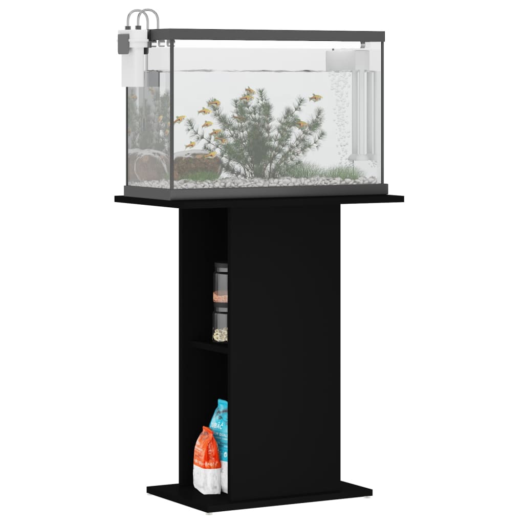 Vidaxx support d'aquarium 60,5x36x72,5 cm bois traité noir