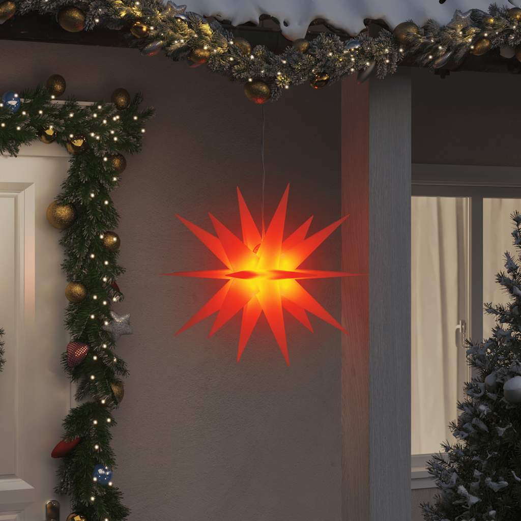 Vidaxx lampe de Noël avec LED pliable 57 cm rouge