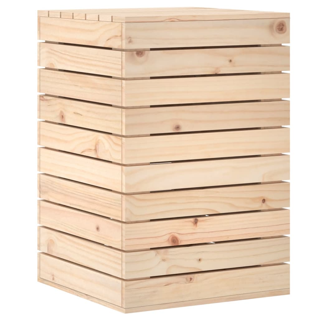 Vidaxx panier à linge 44x44x66 cm bois de pin massif