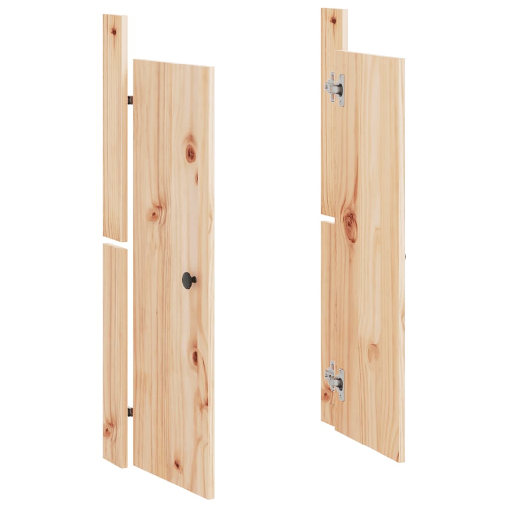 Vidaxx portes de placard pour cuisine extérieure 50x9x82 cm bois de pin massif