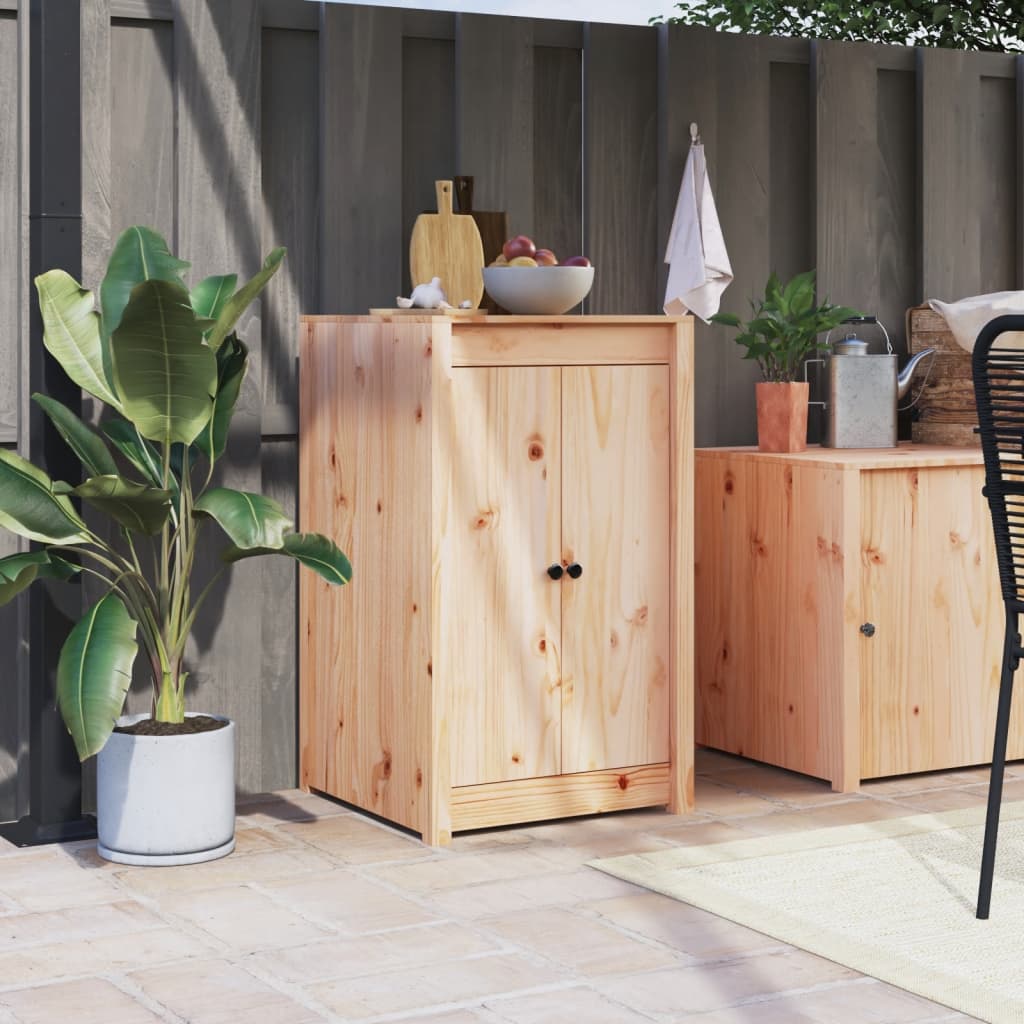 Vidaxx portes de placard pour cuisine extérieure 50x9x82 cm bois de pin massif