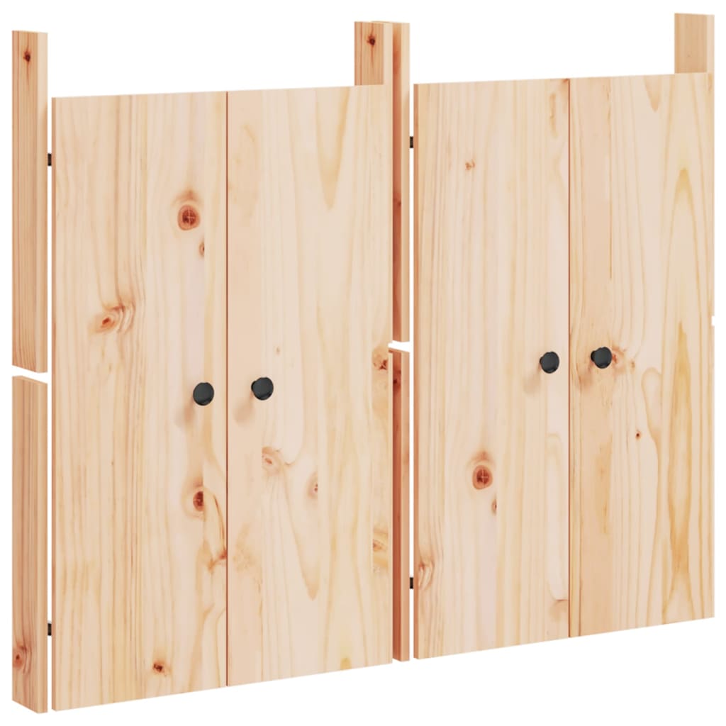 Vidaxx portes de placard pour cuisine extérieure 2 pcs 50x9x82 cm bois de pin