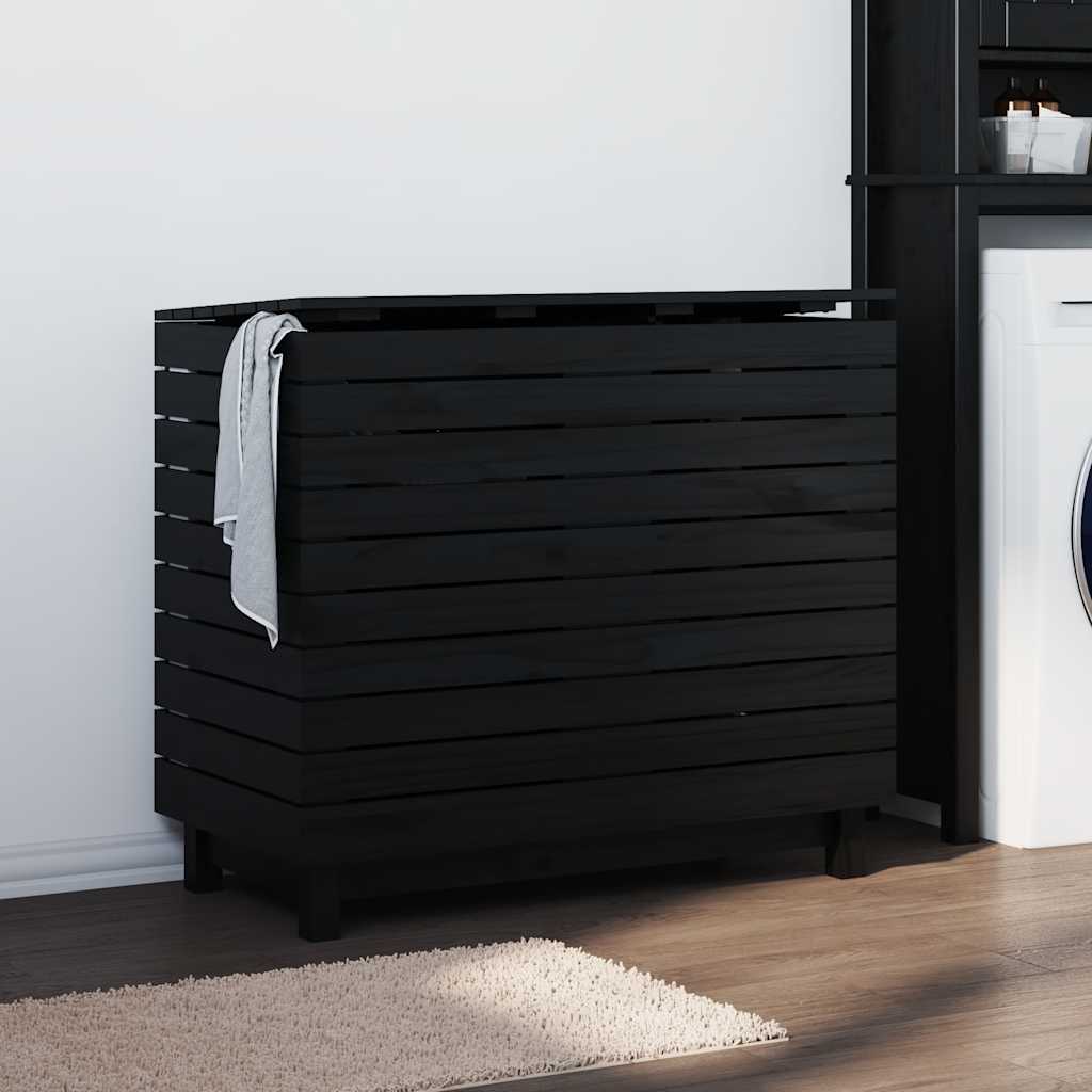 Vidaxx panier à linge 88,5x44x76 cm bois de pin massif