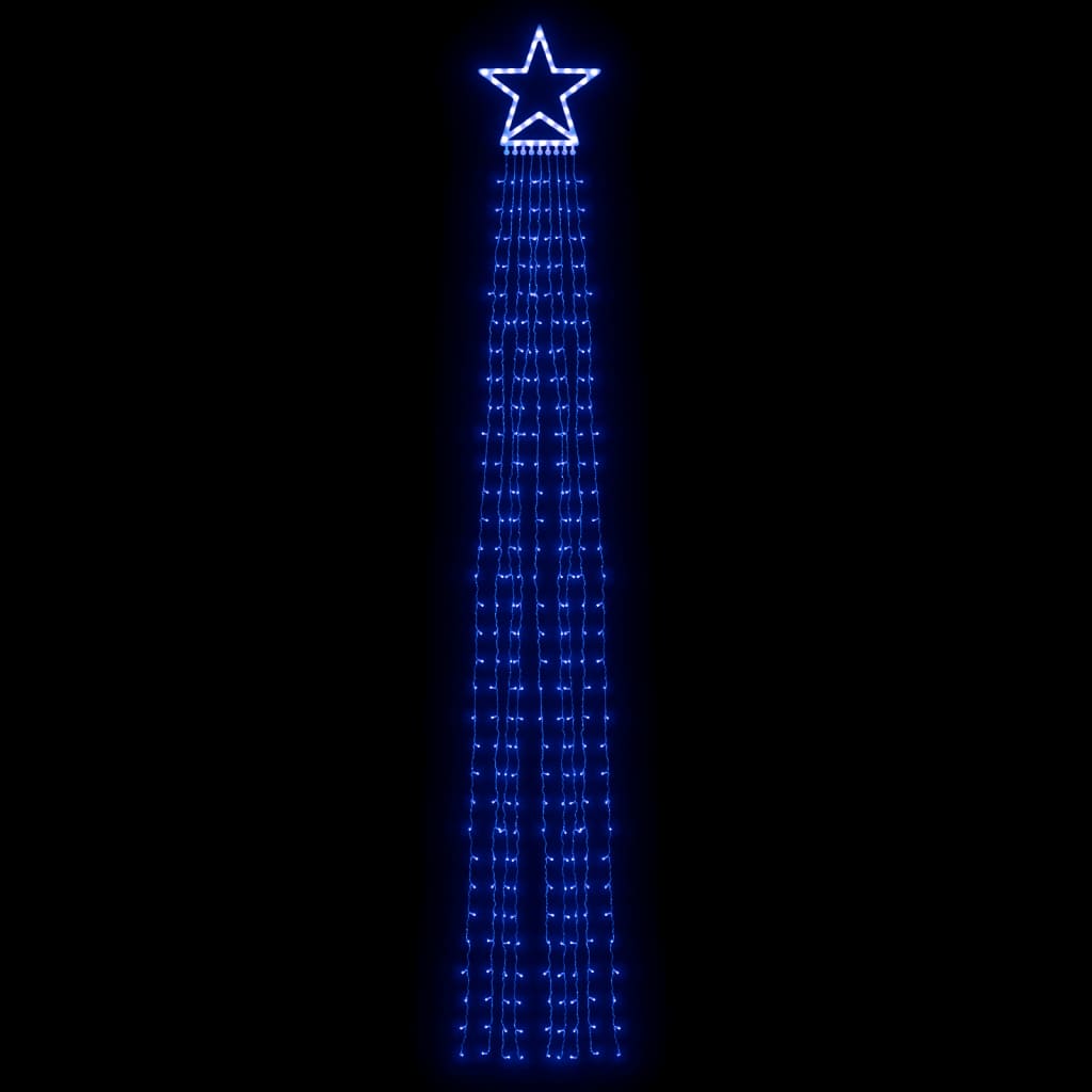 VidaXL éclairage de sapin de Noël 320 LED bleues 375 cm
