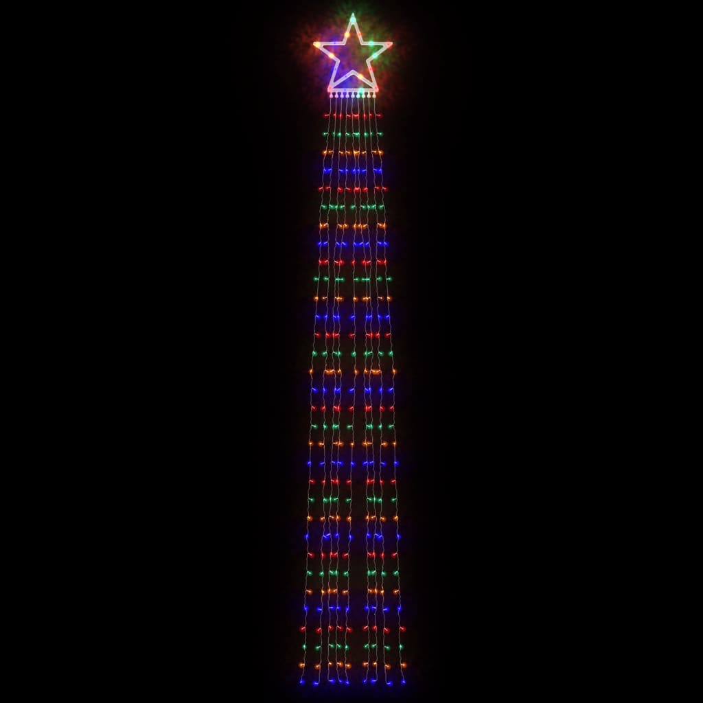 VidaXL éclairage de sapin de Noël 320 LED colorées 375 cm