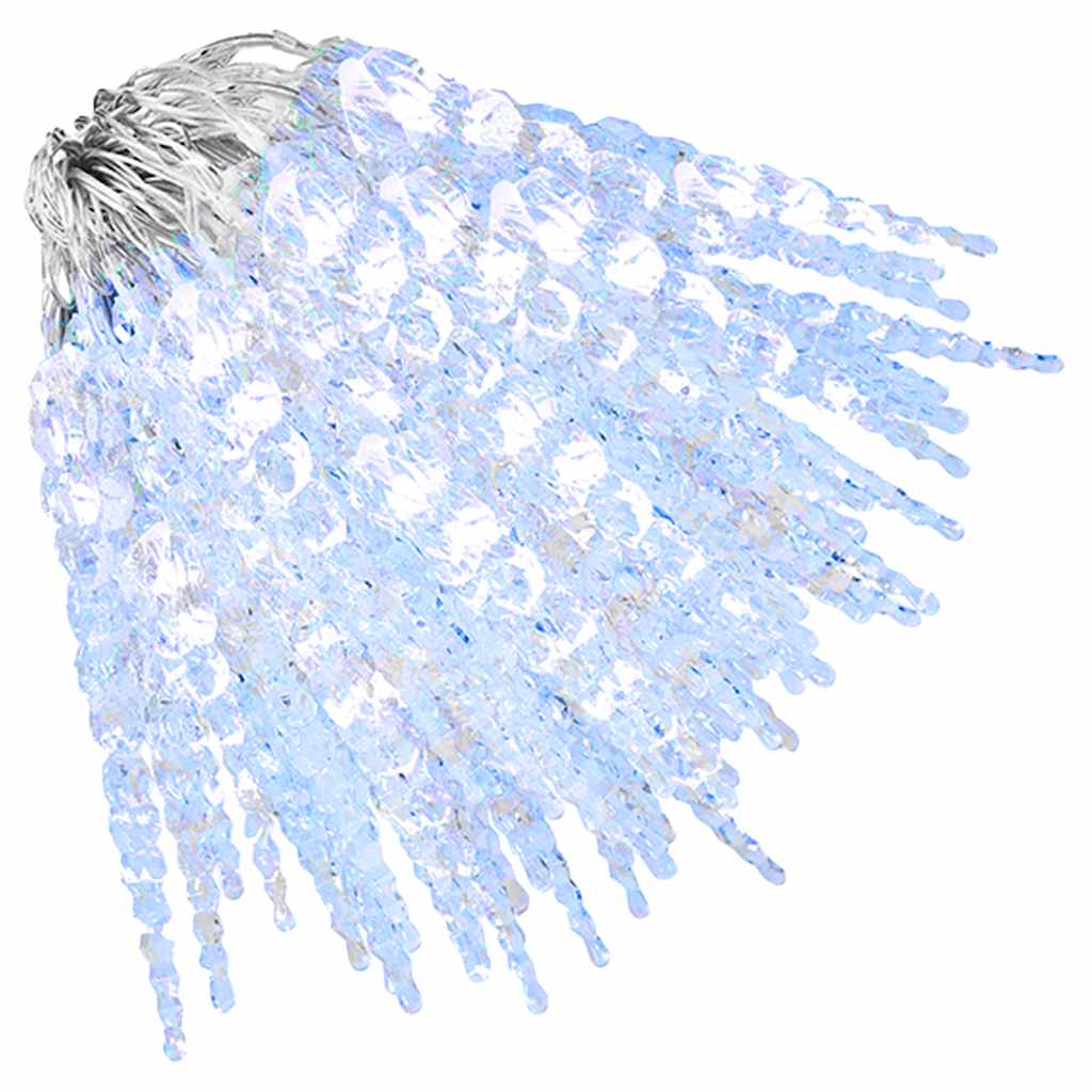 VidaXL Lumières de Noël Glaçons 200 LED Blanc Froid 20 m Acrylique PVC
