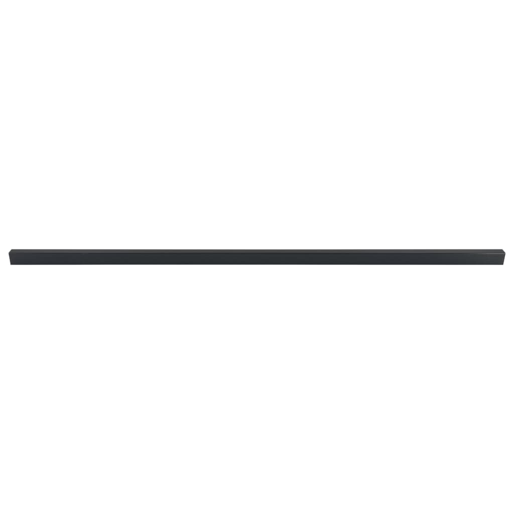 VidaXL Poteaux de clôture 10 pcs 200 cm gris acier