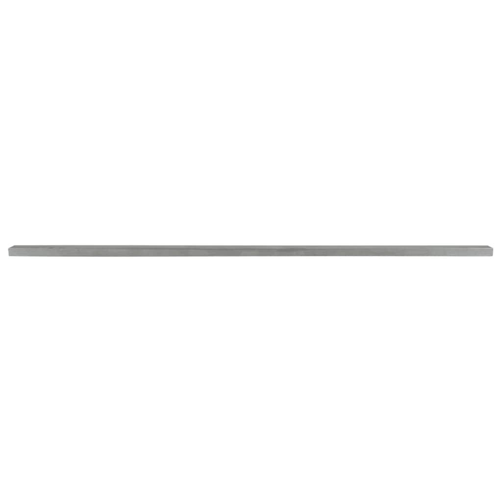 VidaXL Poteaux de clôture 20 pcs 220 cm acier couleur argent