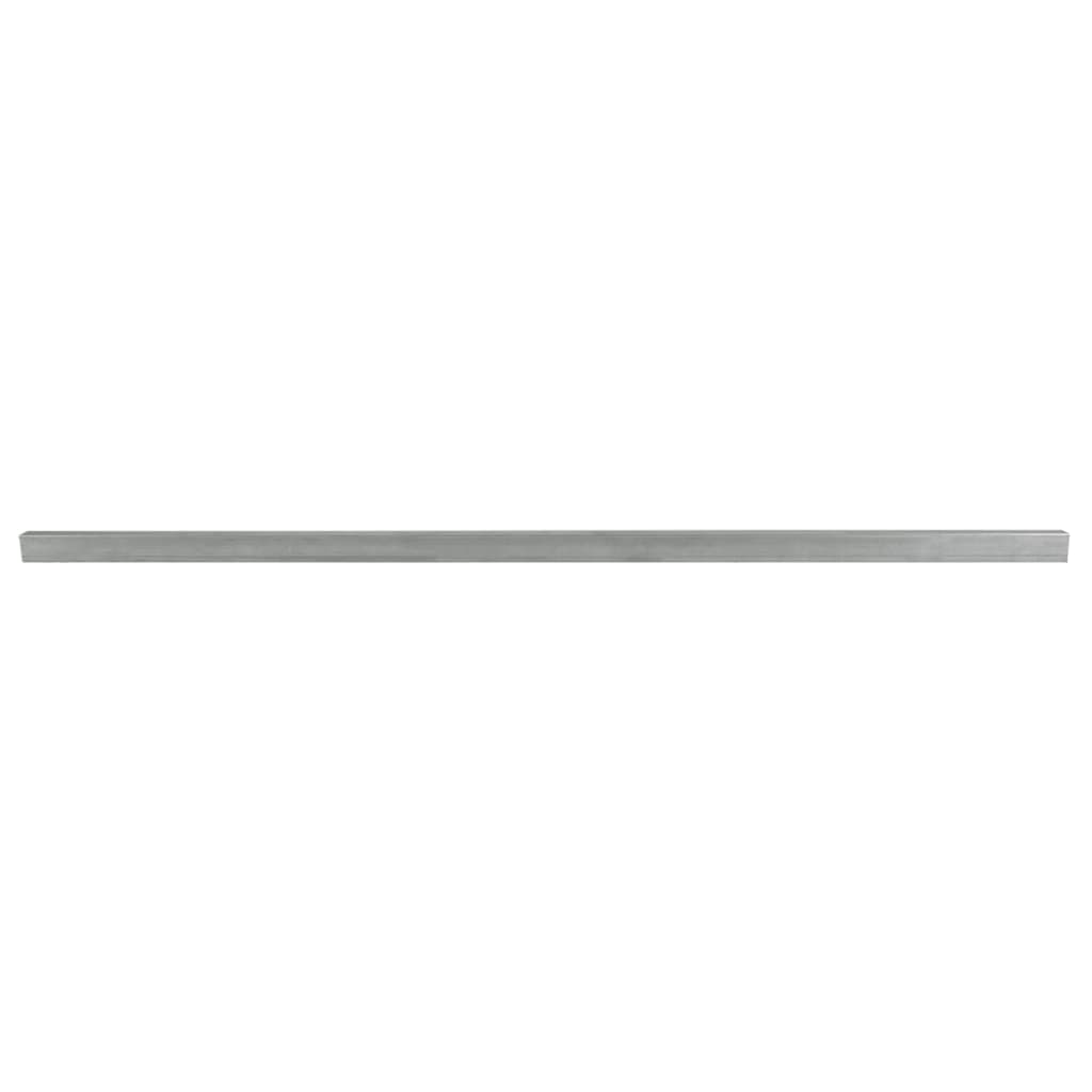 VidaXL Poteaux de clôture 20 pcs 220 cm acier couleur argent
