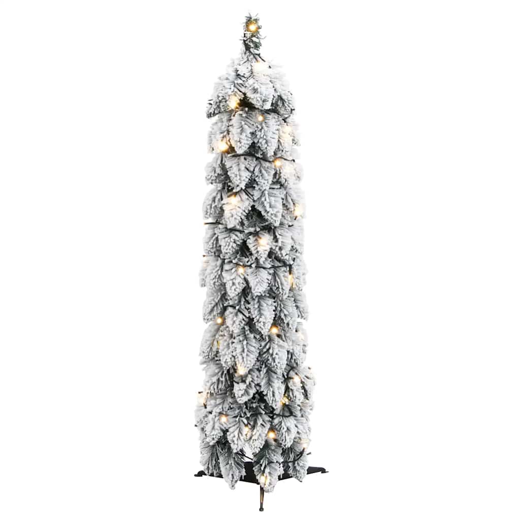 VidaXL Sapin de Noël artificiel avec lumières et neige 45 LED 90 cm