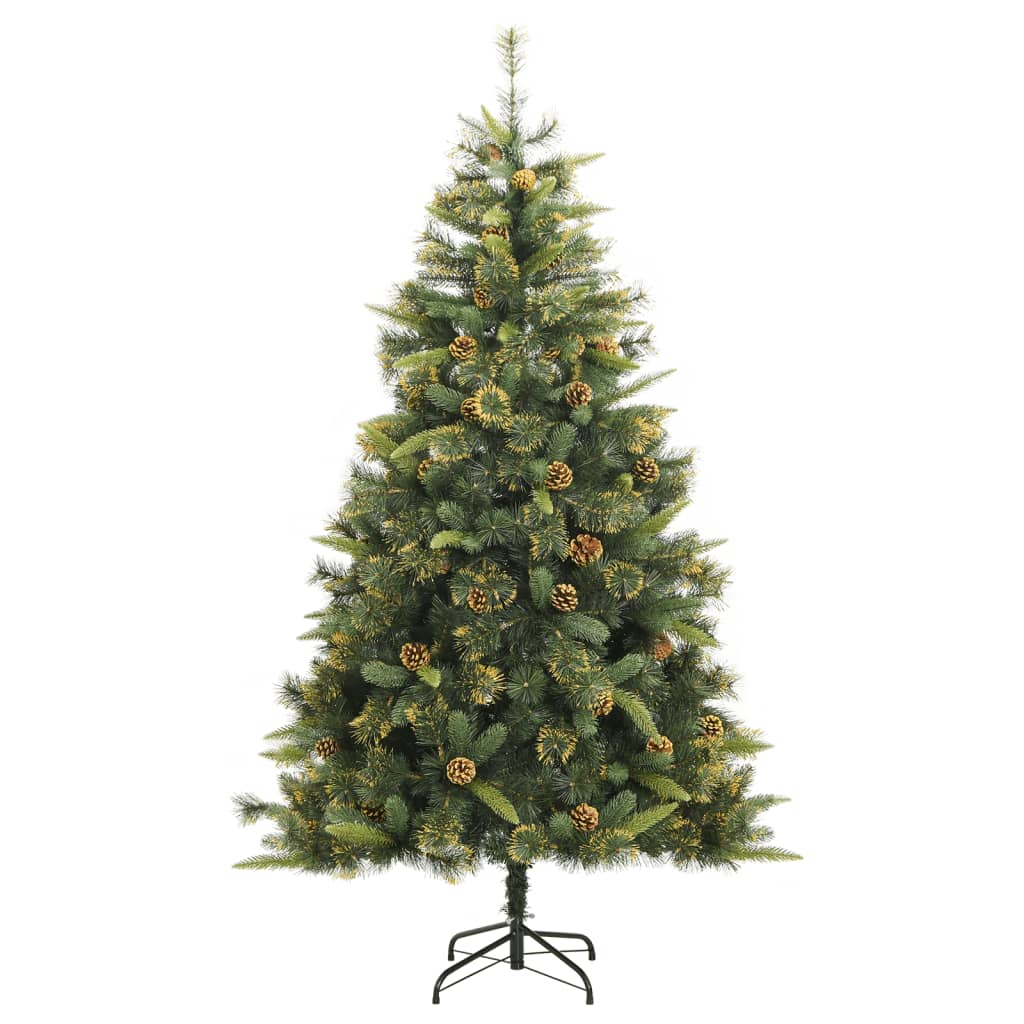 Sapin de Noël artificiel Vidaxx avec charnières et pommes de pin 240 cm
