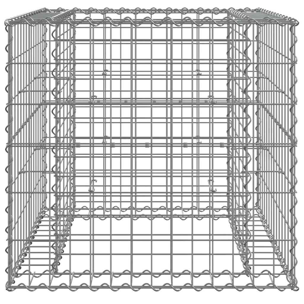 Gabion Vidaxx 70x70x65 cm fer galvanisé couleur argent