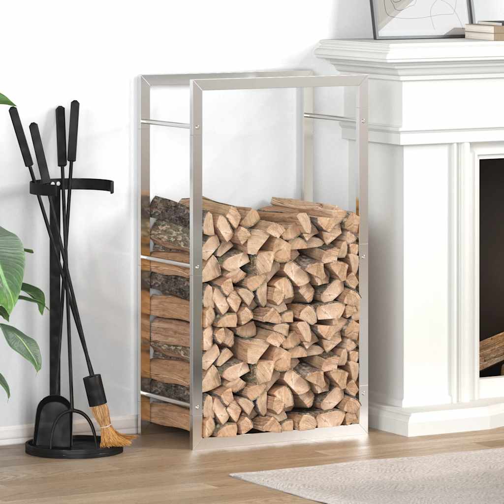 Vidaxx support à bois de chauffage 50x28x94 cm en acier inoxydable