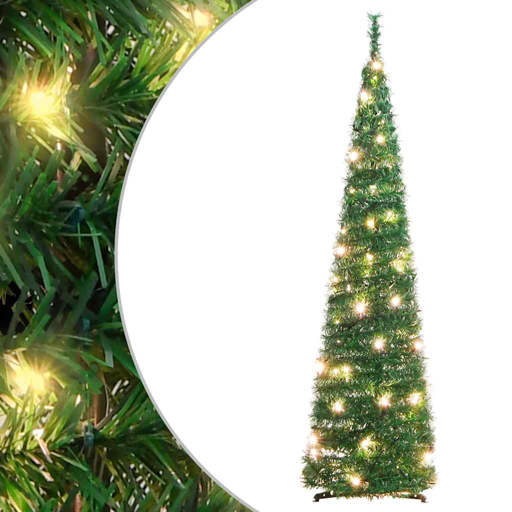 VidaXL Sapin de Noël artificiel pop-up 50 LED 120 cm vert