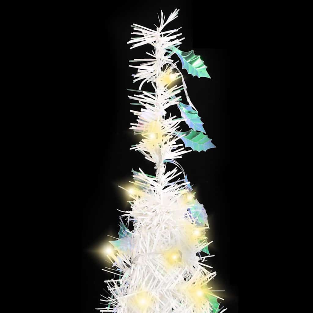 VidaXL Sapin de Noël artificiel pop-up 50 LED 120 cm blanc