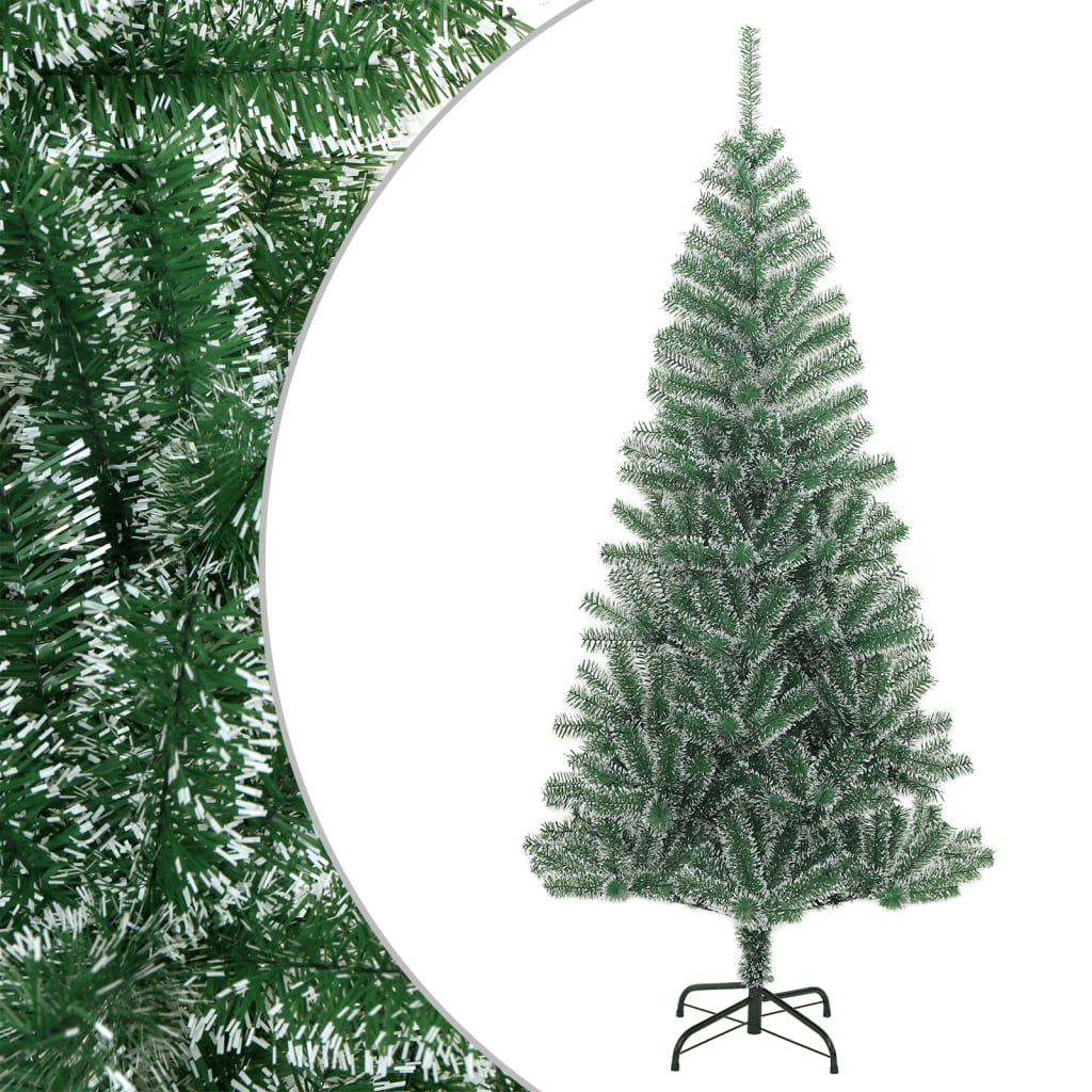 VidaXL Sapin de Noël artificiel avec neige 180 cm vert