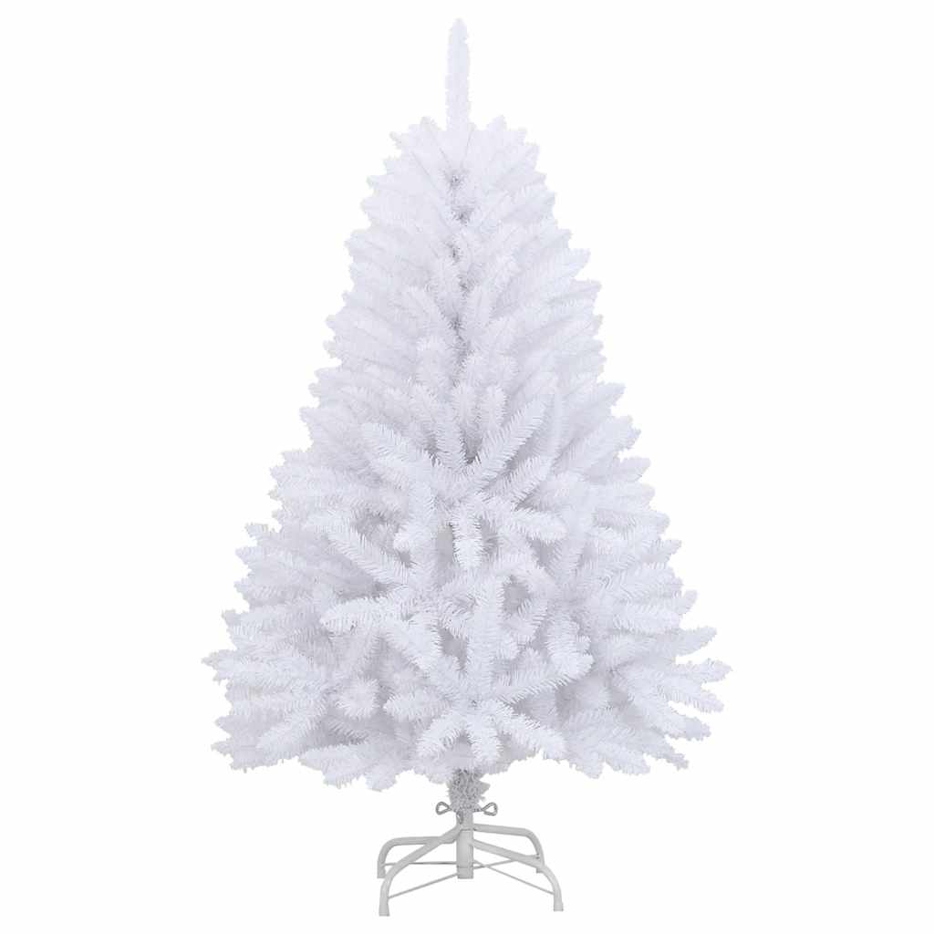 Vidaxx sapin de Noël artificiel avec charnières et support 120 cm blanc