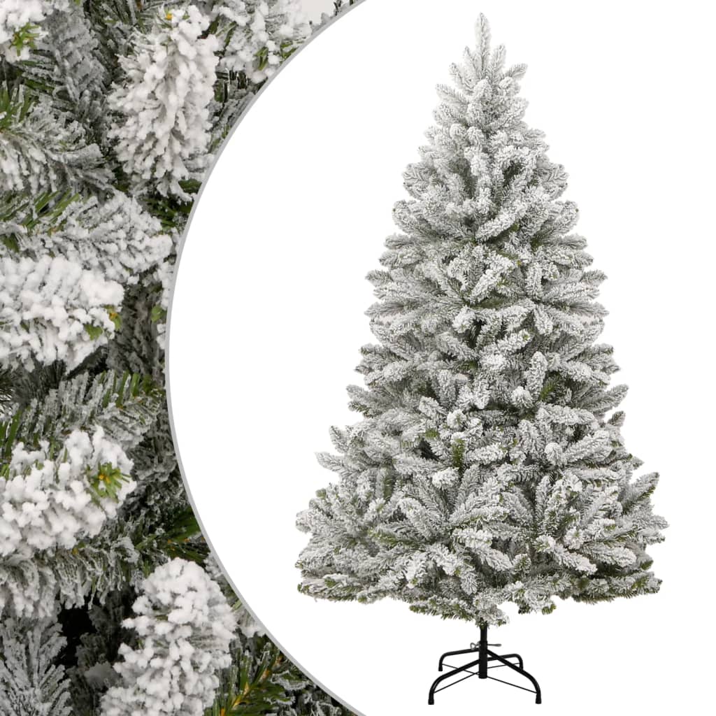 Sapin de Noël artificiel Vidaxx avec charnières et neige 270 cm