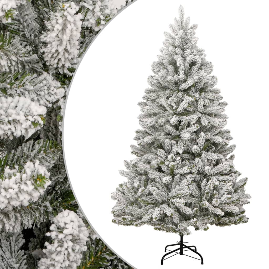 Sapin de Noël artificiel Vidaxx avec charnières et neige 300 cm