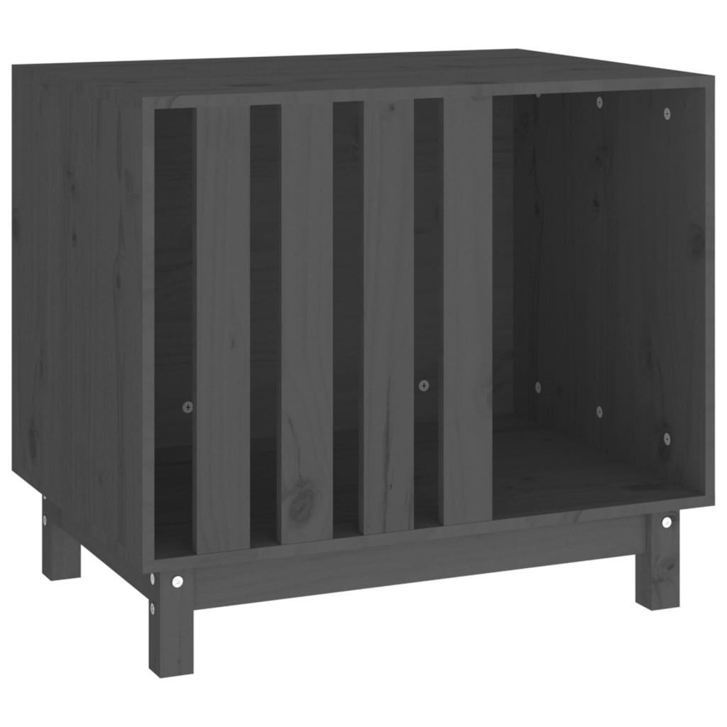 Vidaxl Dog Loft 70x50x62 cm Gris de pin massif