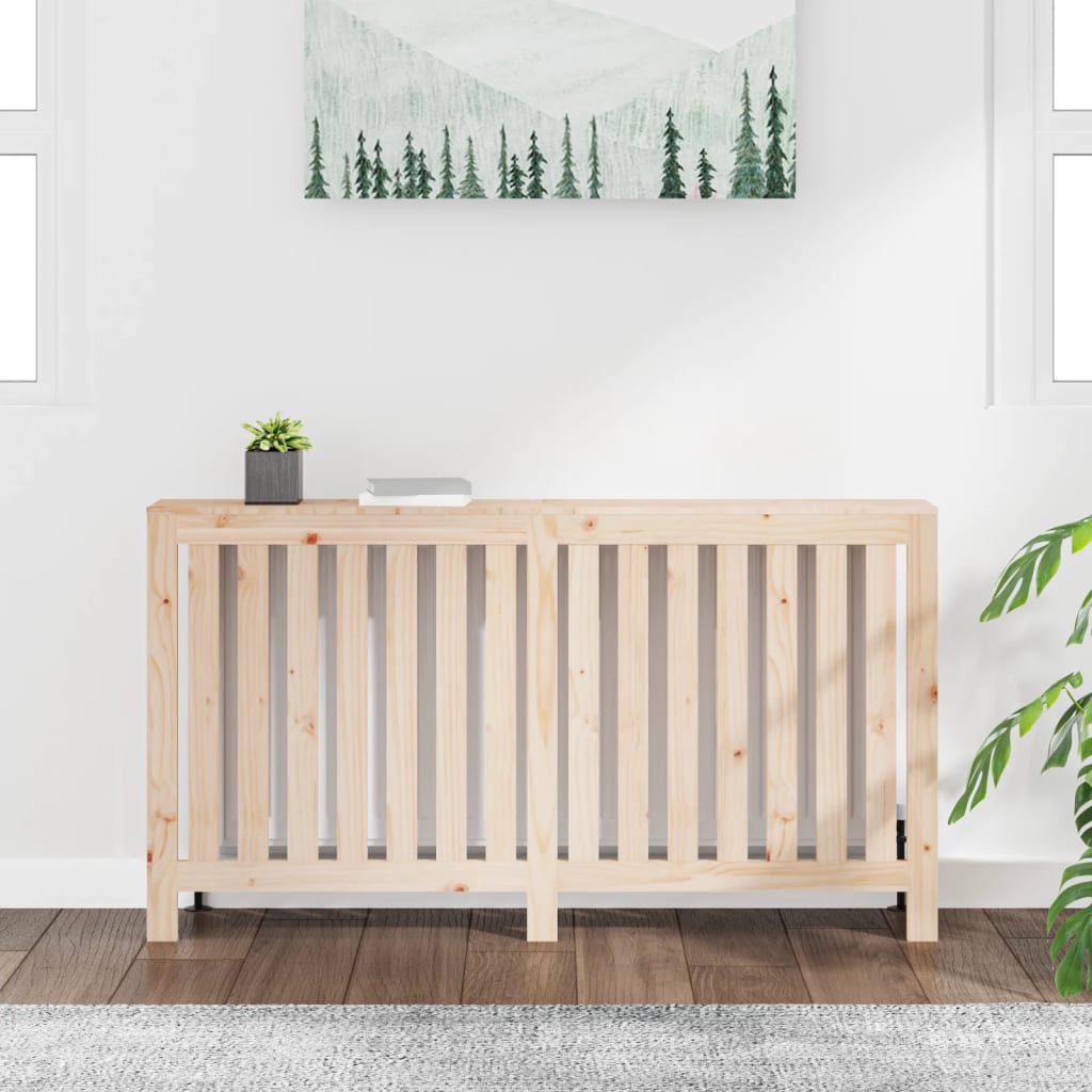 Vidaxx contour de radiateur 153x19x84 cm en bois de pin massif