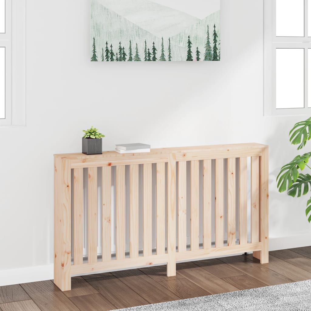 Vidaxx contour de radiateur 153x19x84 cm en bois de pin massif