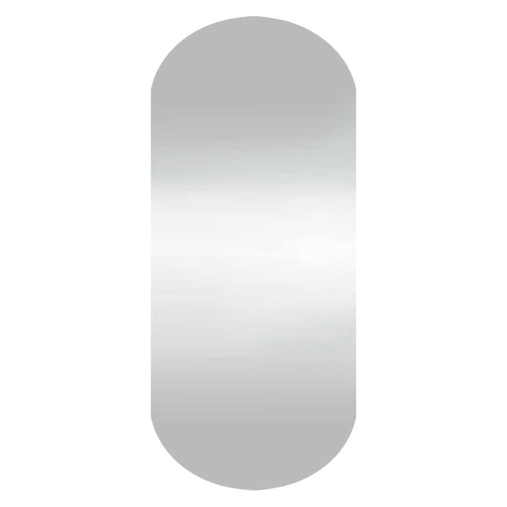 Miroir mural vidaxl 25x60 cm verre ovale
