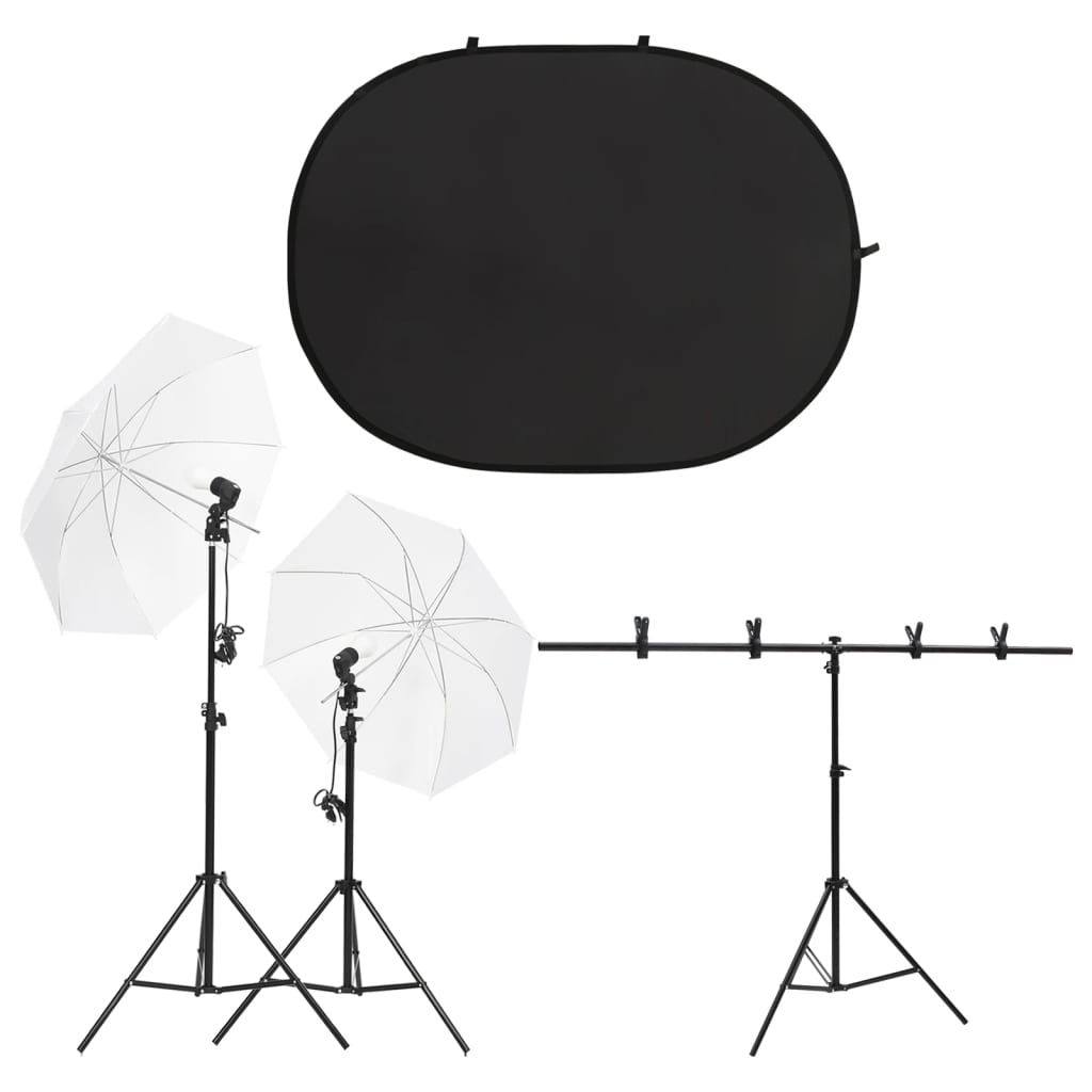 Ensemble de studio photo vidaxl avec ensemble d'éclairage et écran d'arrière-plan