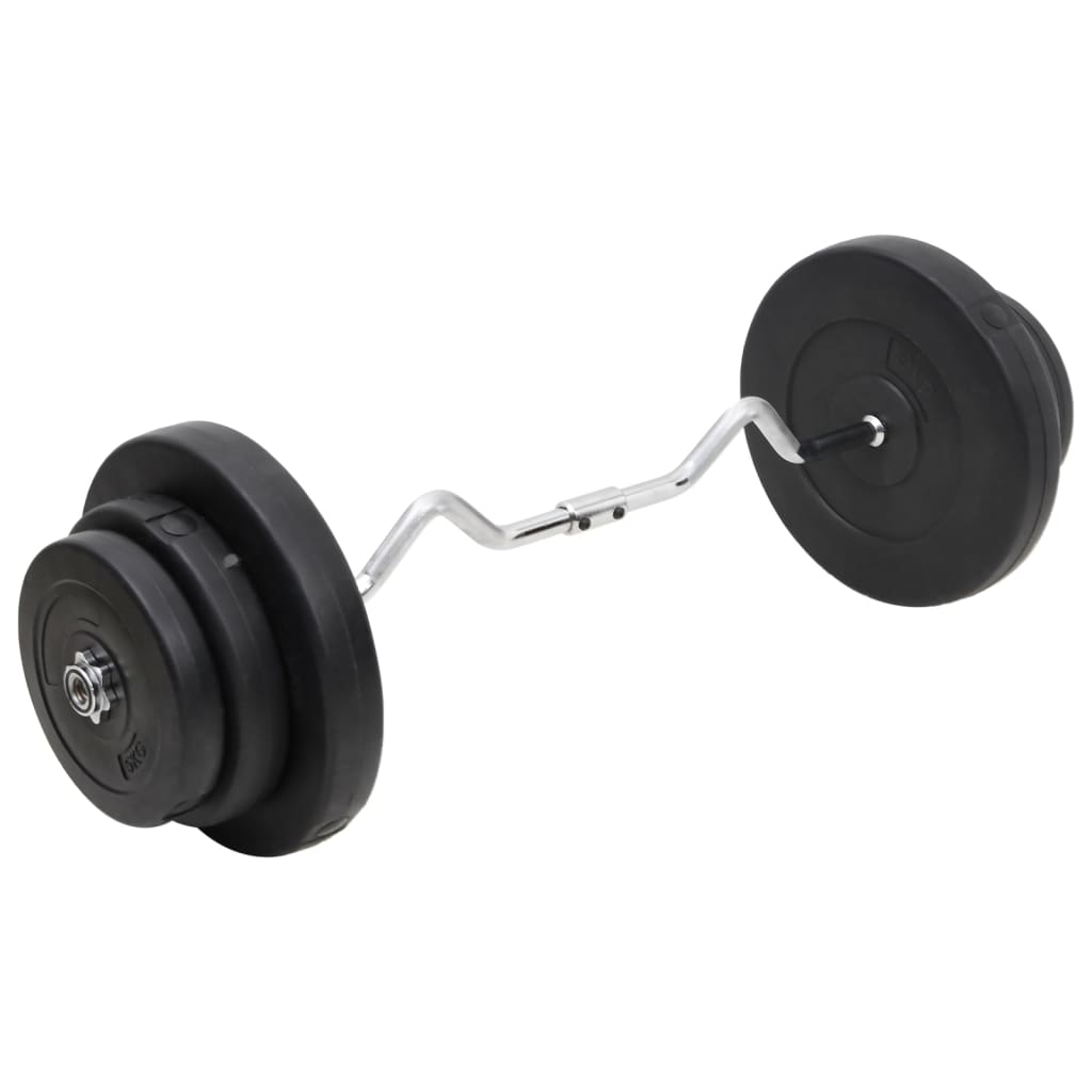 VidaXL Haltère courbé avec poids 60 kg