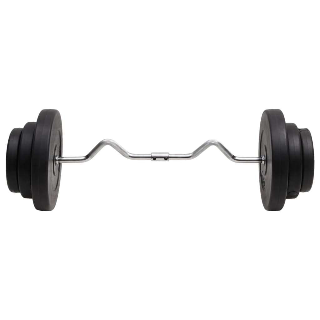 VidaXL Haltère courbé avec poids 60 kg