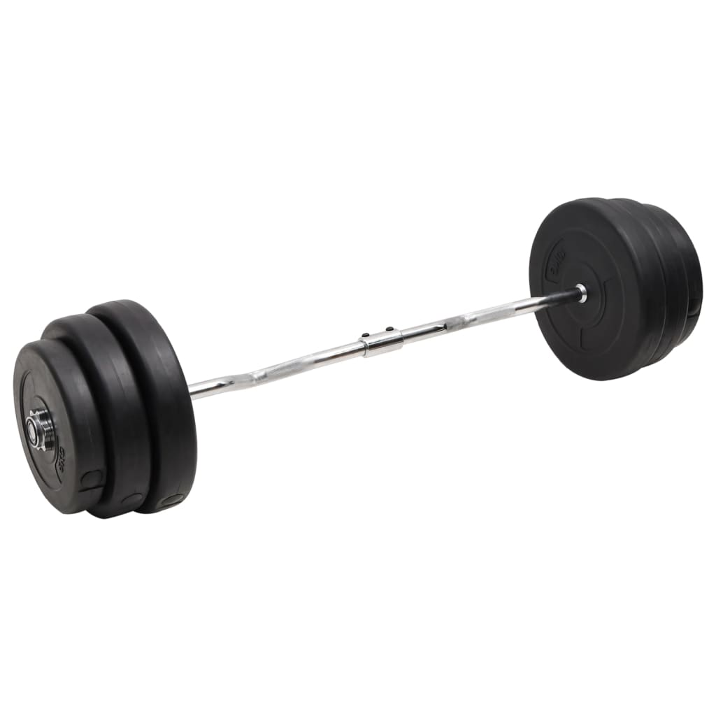 VidaXL Haltère courbé avec poids 90 kg