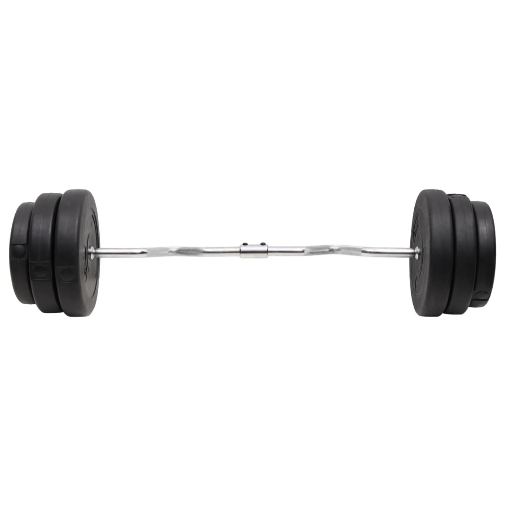 VidaXL Haltère courbé avec poids 90 kg