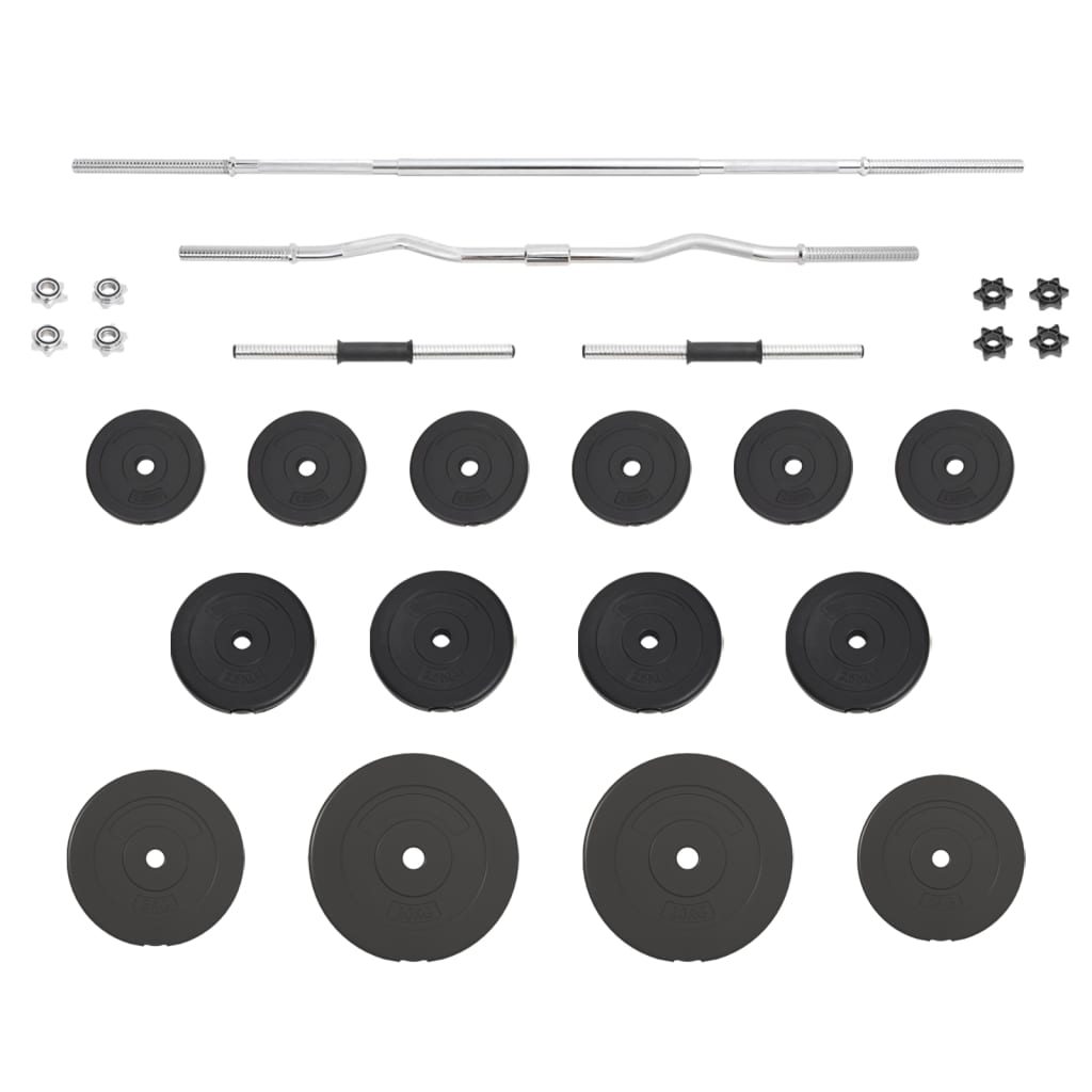 VidaXL Ensemble d'haltères avec poids 60 kg